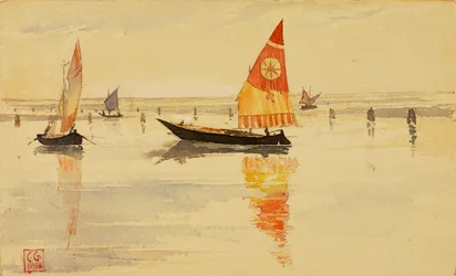 Zeilboten Venetië, 1898
