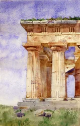 Tempel van Neptunus, Paestum, 1898