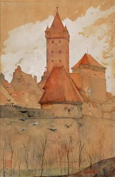 Toren van de stadsmuur, Neurenberg, 1897