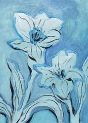 Abstract: Blauwe bloemen