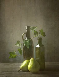 Rustieke peren en klimop