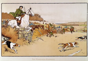 Aquarel door Cecil Aldin (1870-1935) 19e eeuw