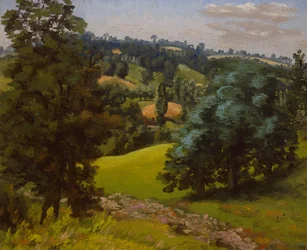 Landschap bij Hadleigh (olieverf op doek)
