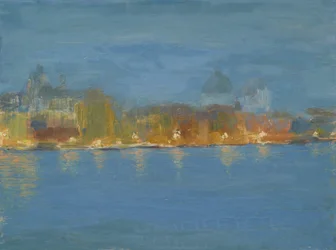 Nocturne, Venetië (Olieverf op paneel)