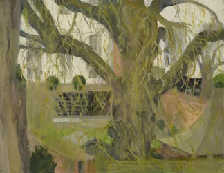 Park Town garden, Oxford (olieverf op doek)