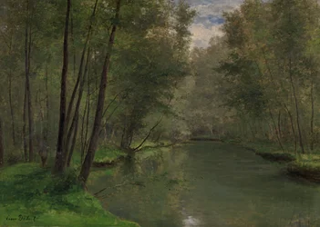 Langs de rivier de Epte in Gasny