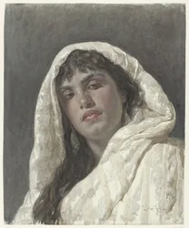 Buste van een Oosterse vrouw