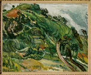 Landschap met bomen (schilderij op doek)