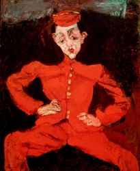 Le Groom. Schilderij door Chaim Soutine (1894-1944)