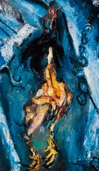 Geplukte kip, ca 1925, door Chaim Soutine
