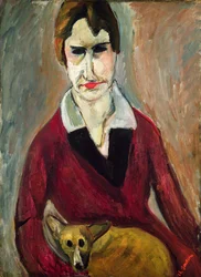 Vrouw met een Hond, c.1917-18