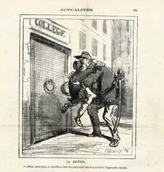 Illustratie van Cham (1819-1879) in Le Charivari