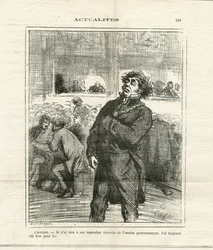 Illustratie van Cham (1819-1879) in Le Charivari