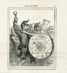 Illustratie van Cham in Le Charivari