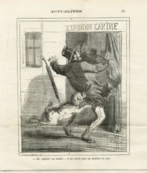 Illustratie van Cham (1819-1879) in Le Charivari