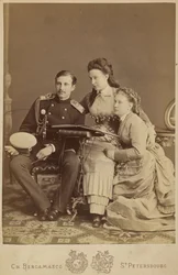 Grootvorstin Alexandra Iosifovna, Grootvorst Nicholas Konstantinovitsj en Grootvorstin Vera Konstantinovna
