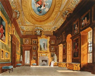 De Tekenzaal van Koningin Caroline, Kensington Palace, uit 
