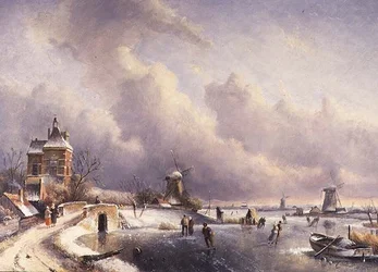 Een winterlandschap
