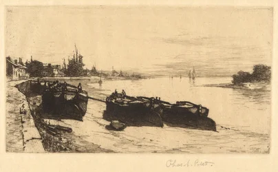 Modderboten op de Theems