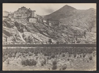 Het fort (dzong) in Gyantse
