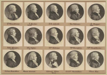 Saint-Mémin collectie van portretten, groep 12
