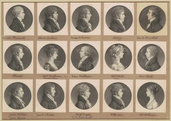 Saint-Mémin collectie van portretten, groep 43