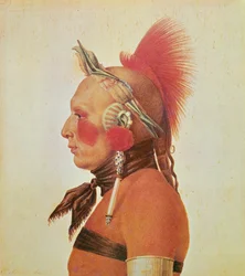 Een Osage krijger, c.1804