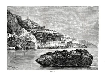 Amalfi, Italië, 1879