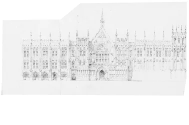 Tekening voor de Houses of Parliament, ca. 1836-40