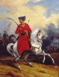 Een Ottomaan te paard