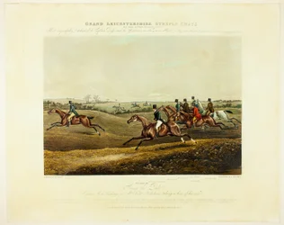 In het tempo, van de Grand Steeplechase over Leicestershire