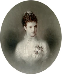 Portret van keizerin Maria Fyodorovna van Rusland, 1890s
