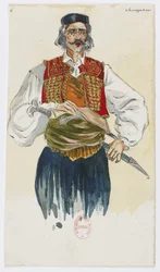 Holmès - De Zwarte Berg - kostuumontwerpen van Charles Bianchini - 06. Choryfeeën