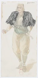 Holmès - De Zwarte Berg - kostuumontwerpen van Charles Bianchini - 08b. Figuratie
