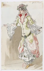 Holmès - De Zwarte Berg - kostuumontwerpen van Charles Bianchini - 10c. Turkse vrouw