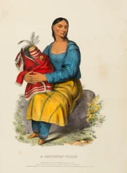 A CHIPPEWAY WIDOW, uit Geschiedenis van de Indianenstammen van Noord-Amerika