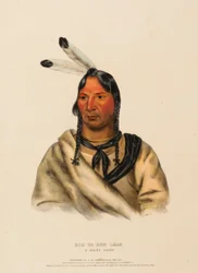 ESH-TA-HUM-LEAH. A SIOUX CHIEF, uit History of the Indian Tribes of North America