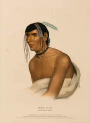 JACK-O-PA. A CHIPPEWA CHIEF, uit History of the Indian Tribes of North America.