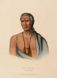 LAP-PA-WIN-SOE. A DELAWARE CHIEF, uit de Geschiedenis van de Indianenstammen van Noord-Amerika