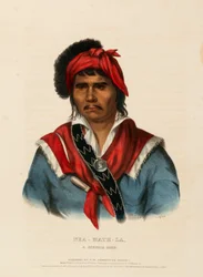 NEA-MATH-LA, A SEMINOLE CHIEF, uit History of the Indian Tribes of North America.