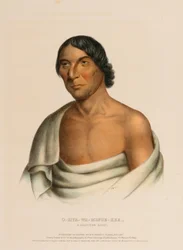 O-HYA-WA-MINCE-KEE, A CHIPPEWA CHIEF, uit History of the Indian Tribes of North America.
