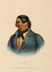 WAA-PA-SHAW. A SIOUX CHIEF, uit History of the Indian Tribes of North America