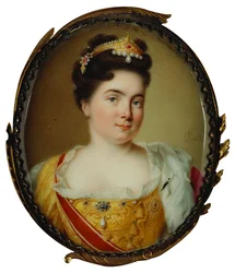 Portret van keizerin Catharina I. 1684-1727, 1717