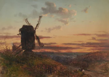 Landschap met windmolen