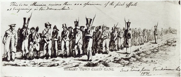 Hobart Town Kettingbende, ca. 1831