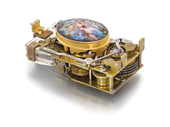 Zingende vogel doos, ca. 1840