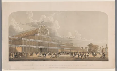 Gezicht op het Crystal Palace