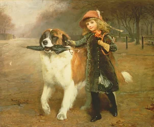 Op weg naar school, 1883
