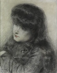 Een Meisje Leunend over een Stoel, 1881