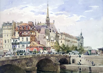 Parijs bij de Pont Saint-Michel